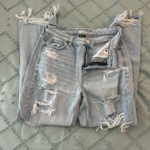 American Eagle Distressed Light Blue Jeans